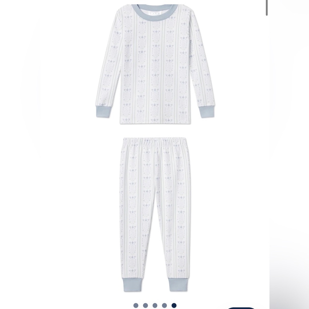 Lake pajamas baby girl size 12-18 dusty antoinette